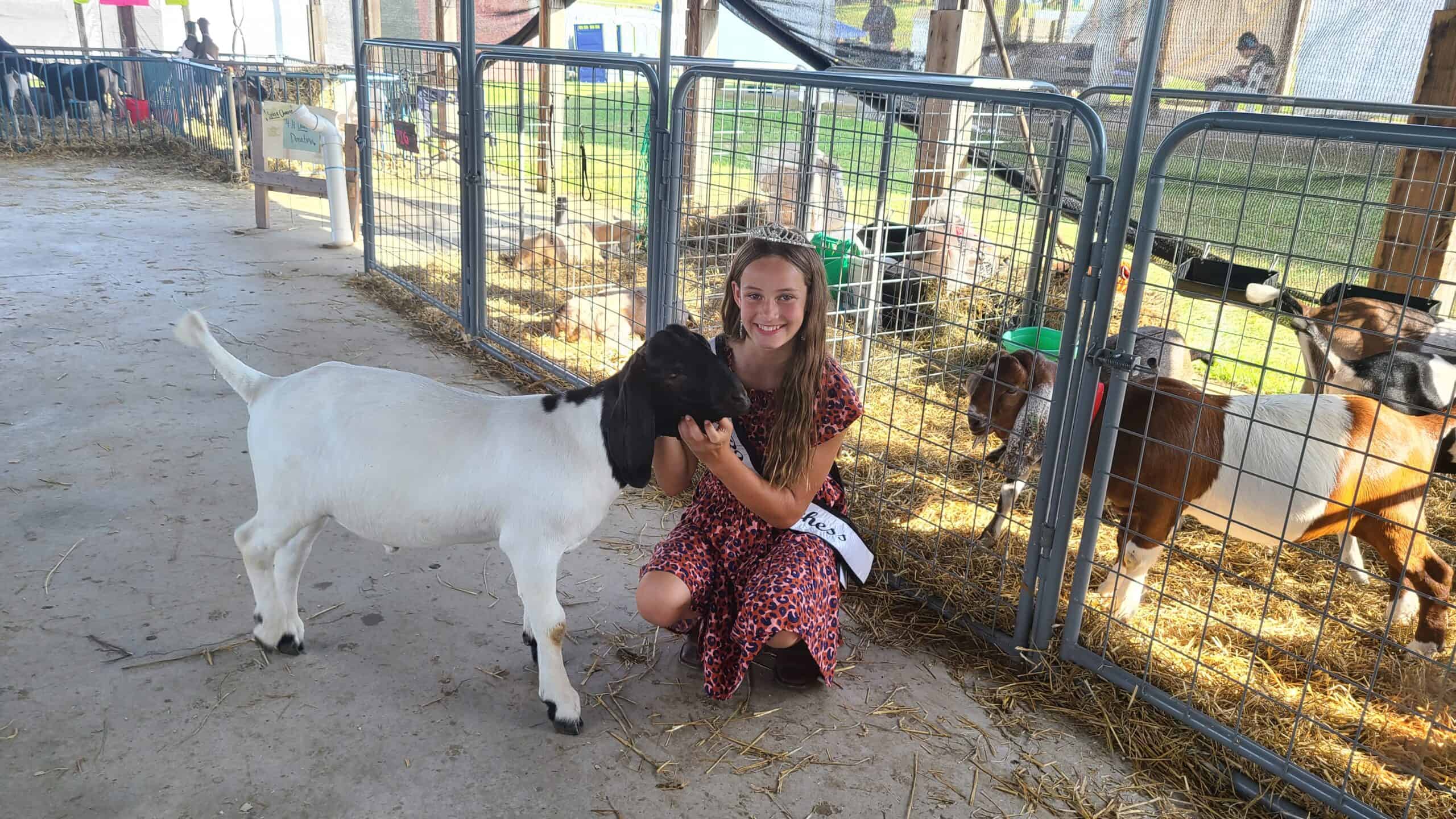 4-H Duchess with market goat