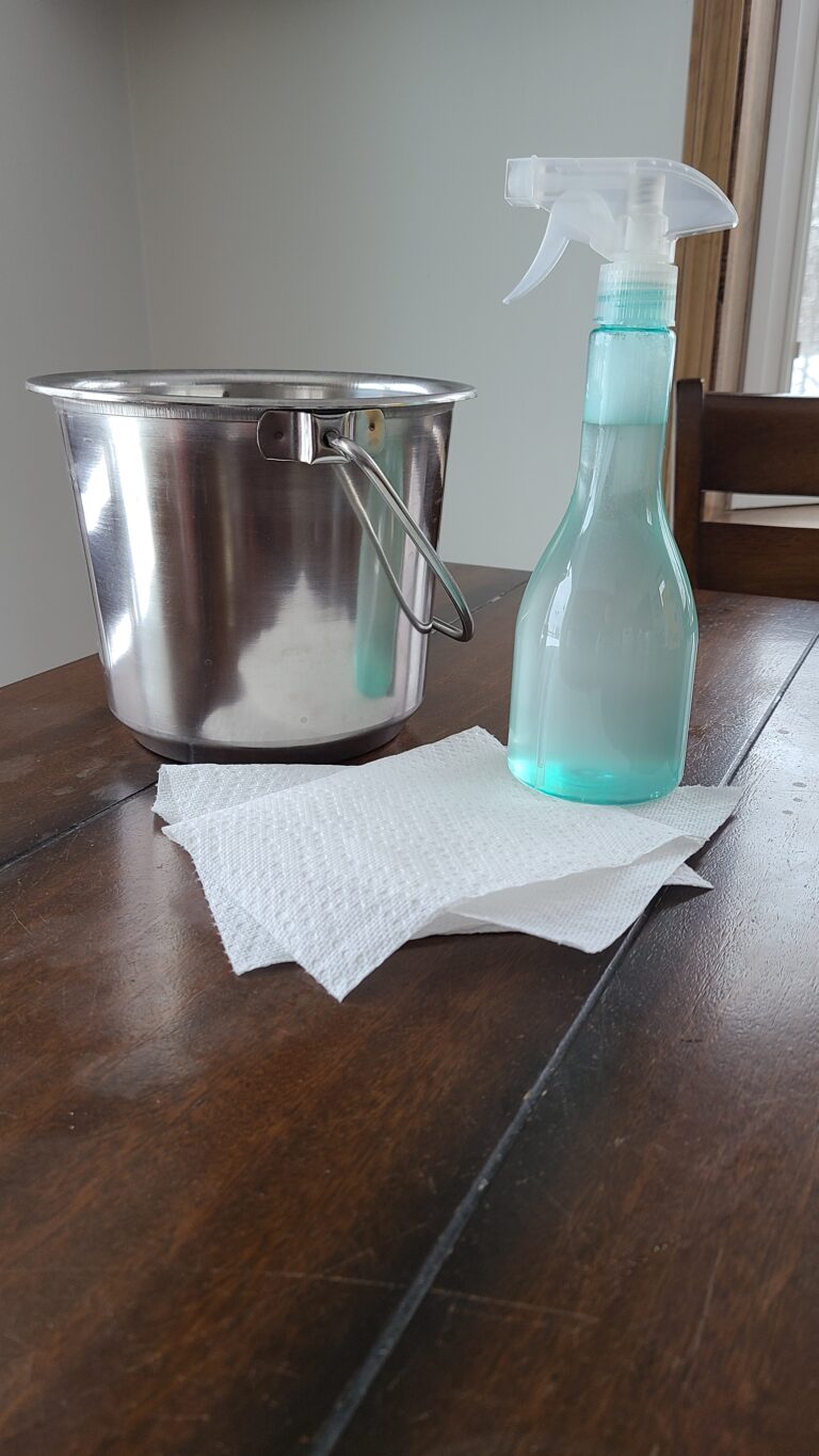 Milking pail and homemade teat/ udder wash