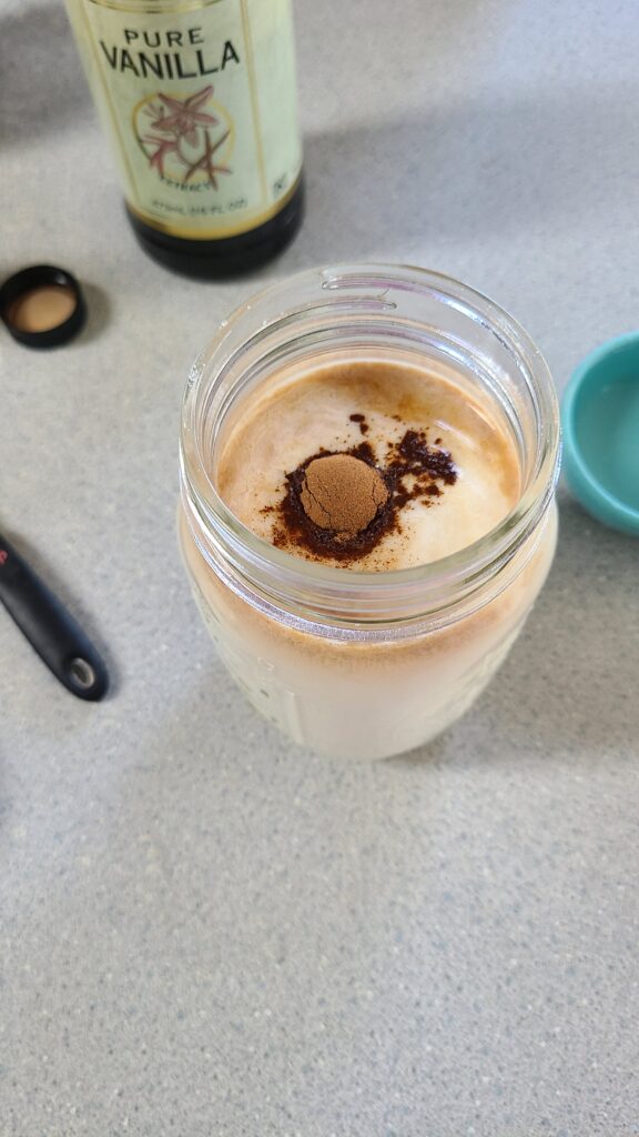 Milk with other ingredients added