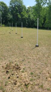 Homemade pole bending set