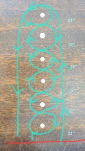 Pole bending pattern