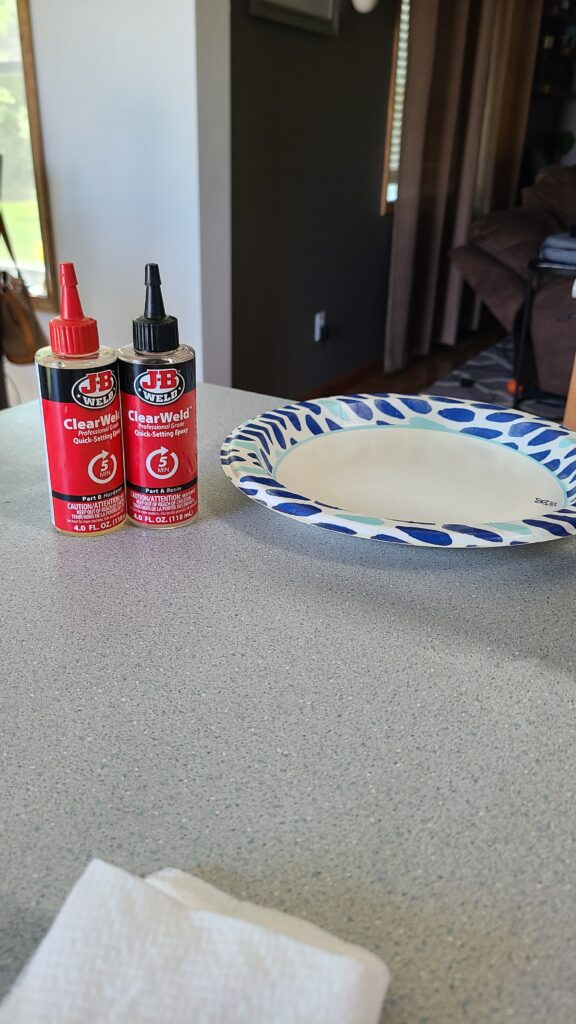 Epoxy to be mixed