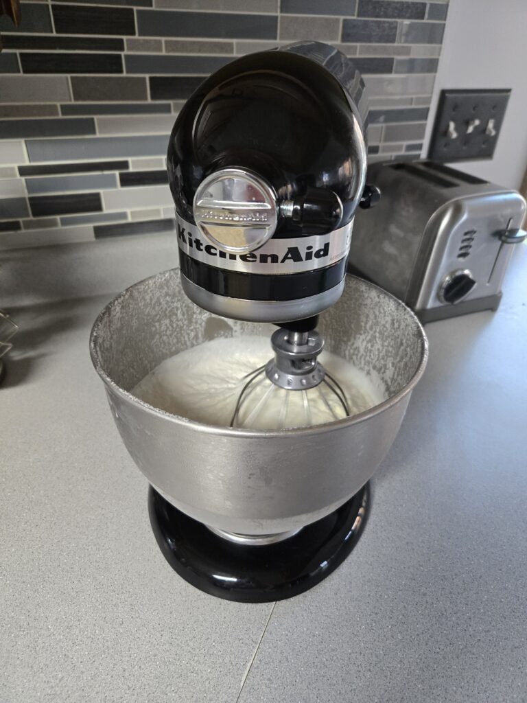 KitchenAid making ice cream.