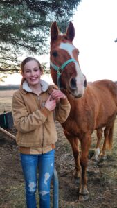 Girl with a horse