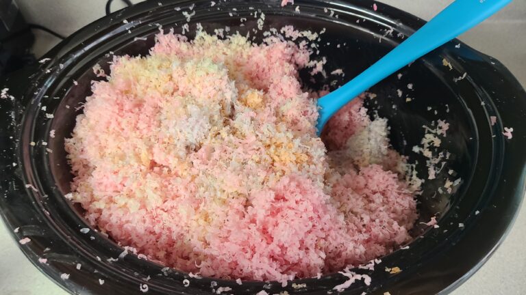 Rebatch cold process soap in a slow cooker
