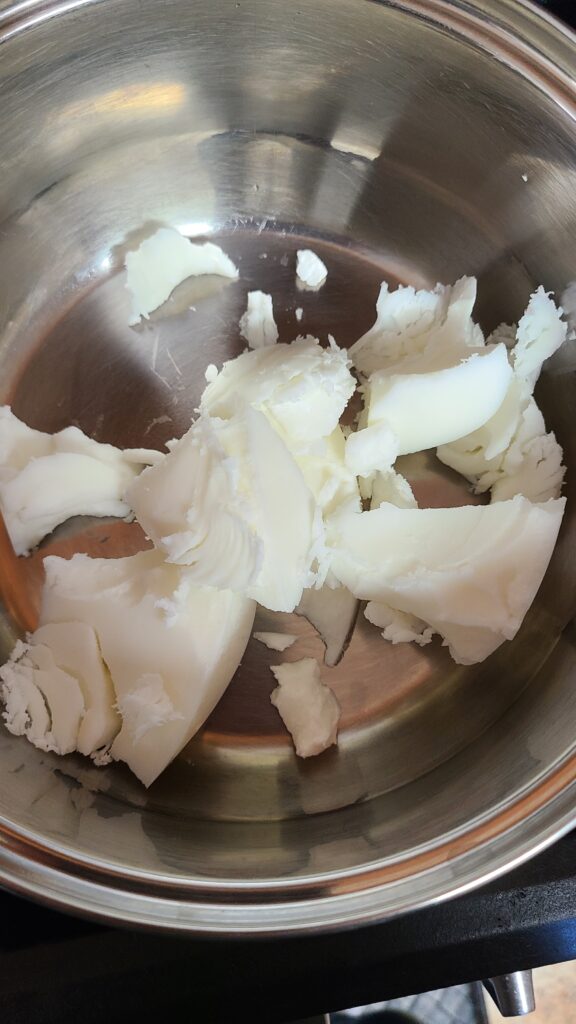 Tallow in a saucepan