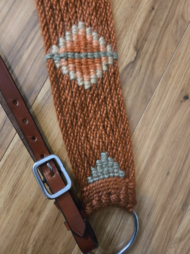 Details of a mohair breast collar