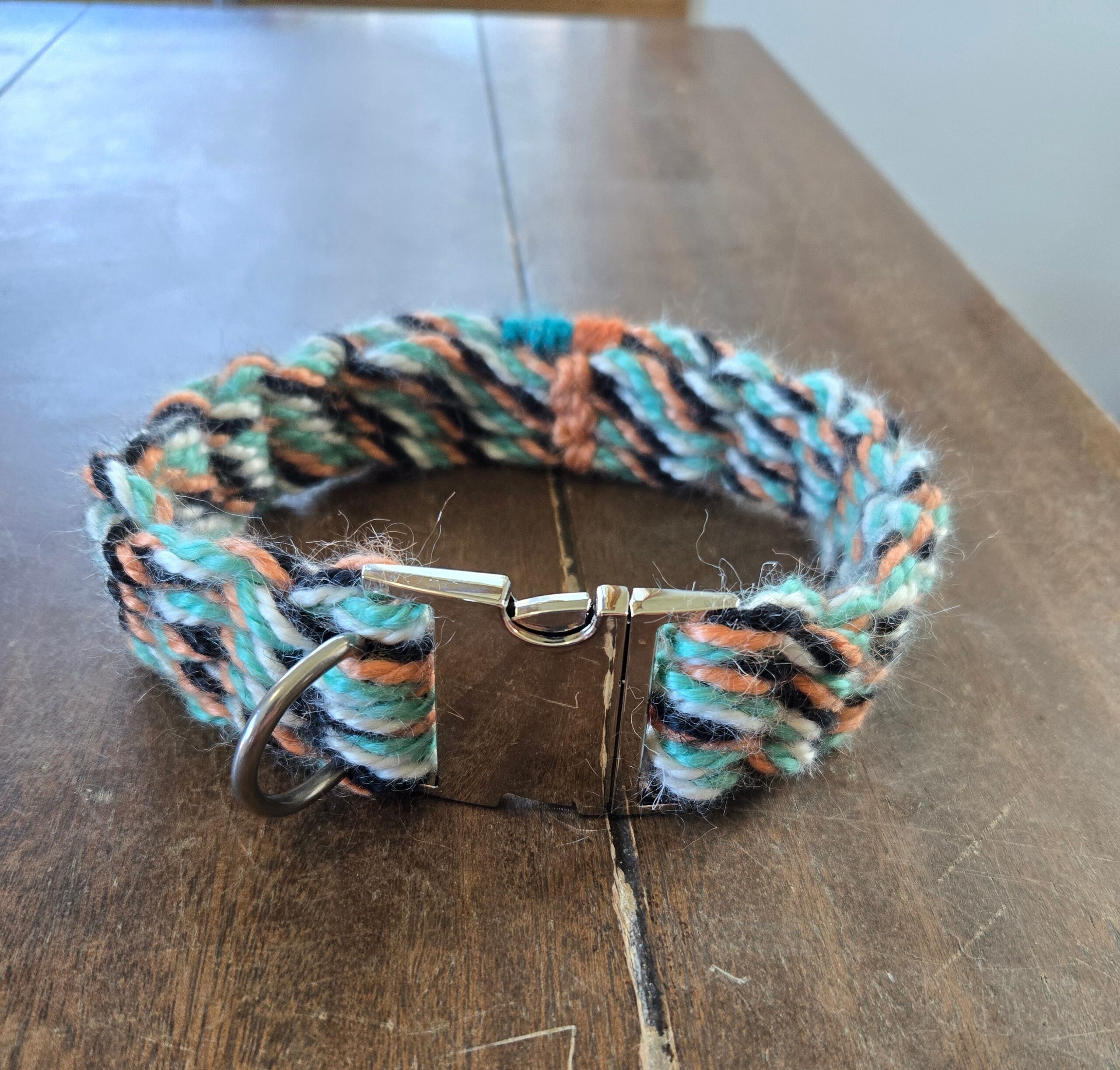Mohair dog collar