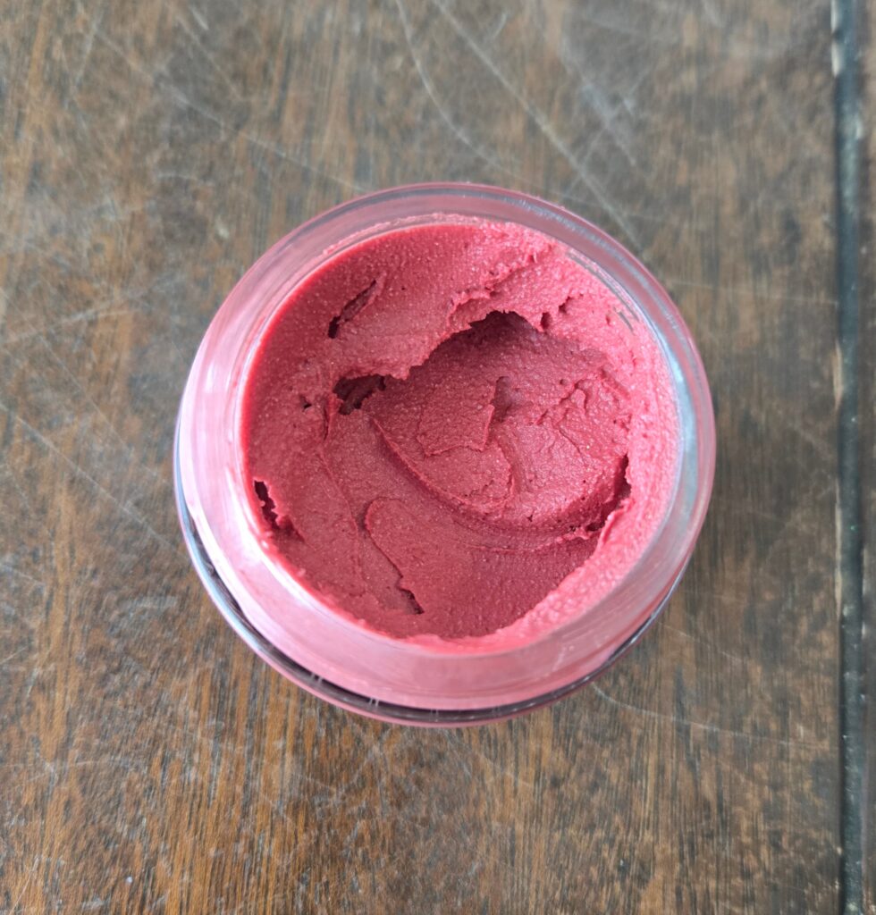 Tallow-based cream blush.