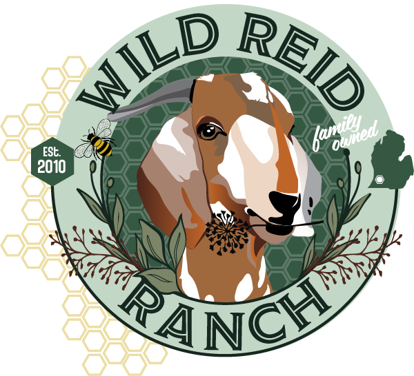Farm logo with a goat