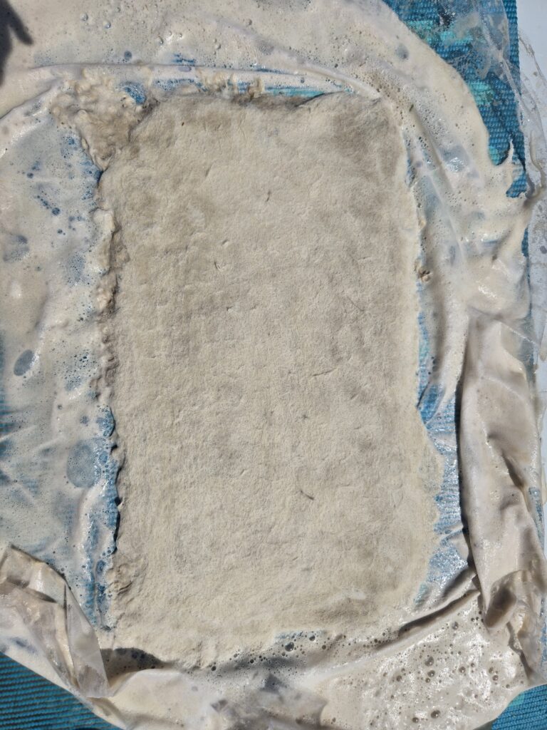 Rug with the frame removed