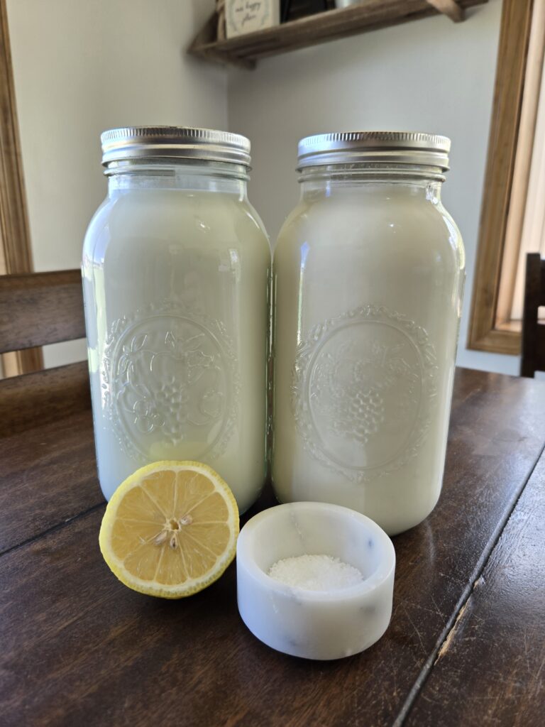Farmer's cheese with goat milk ingredients