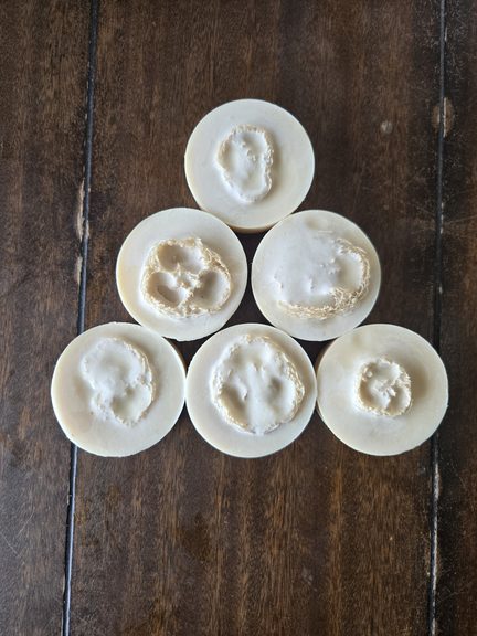 Add loofah to soap.