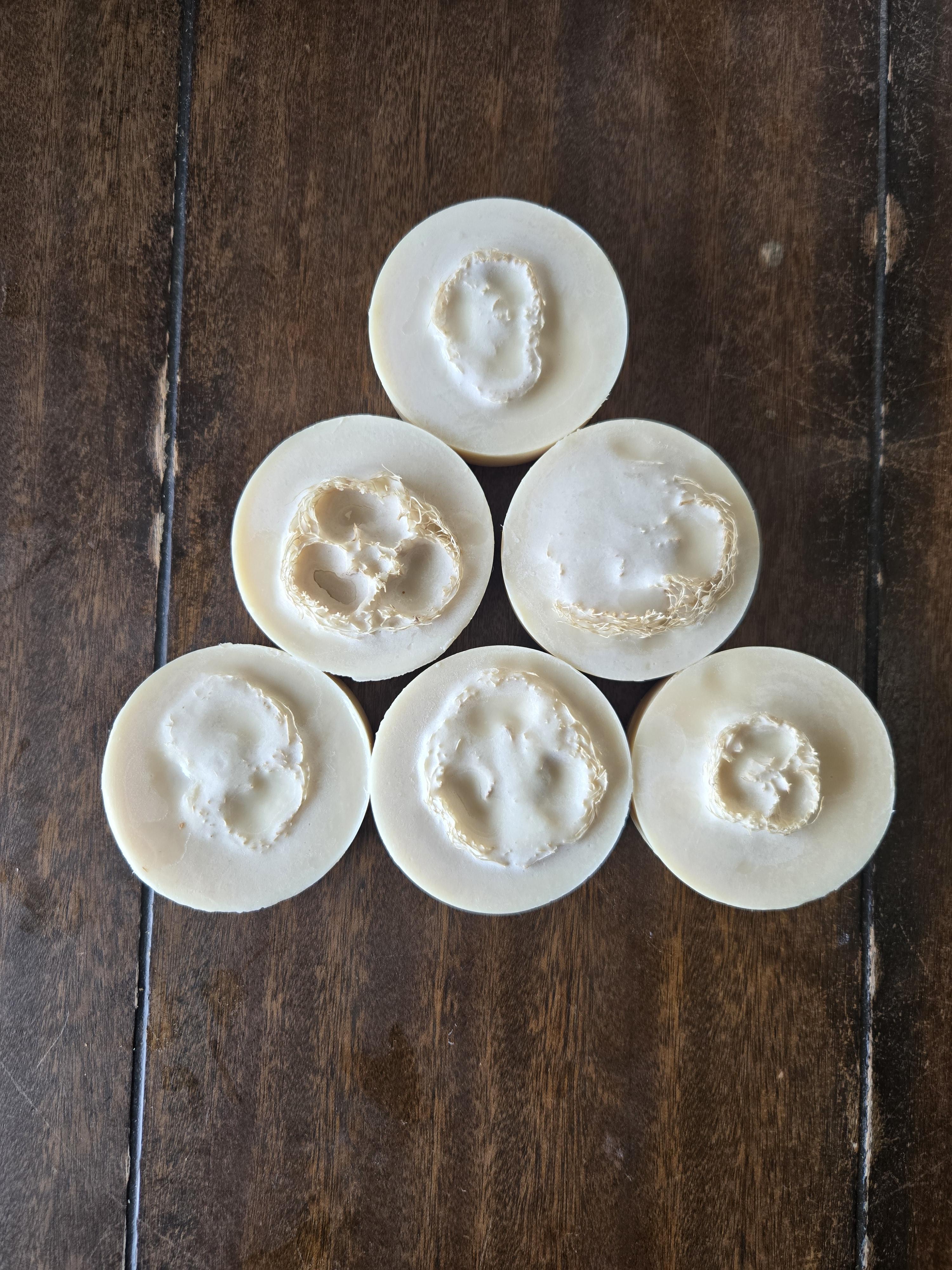 Add loofah to soap.